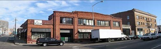 Existing Laundromat Prior to the Construction of Folsom Dore Apartments. San Francisco, California. (Photo courtesy CHC)