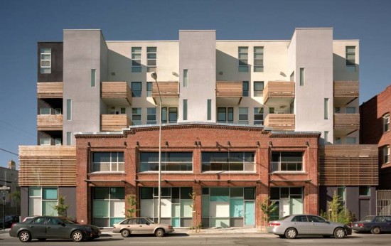 Front Facade of Folsom Dore Apartments. San Francisco, California. (Photo courtesy CHC)