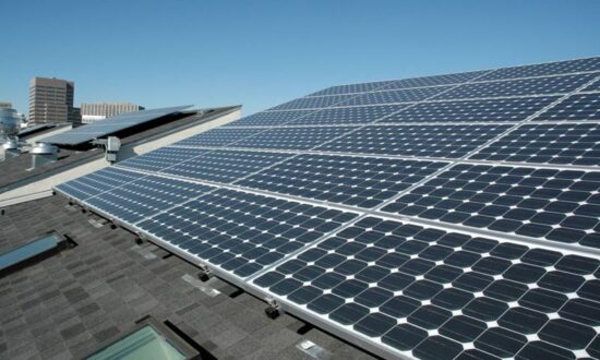 Solar PV System at Folsom Dore Apartments. San Francisco, California. (Photo courtesy CHC)