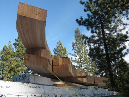 IDEAbuilder Proof of Concept House Prefabricated Beams. (Photo courtesy IDEAbuilder)