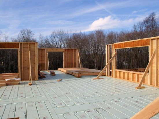 Warmboard Radiant Panels in a Residential Project. (Photo courtesy Warmboard)