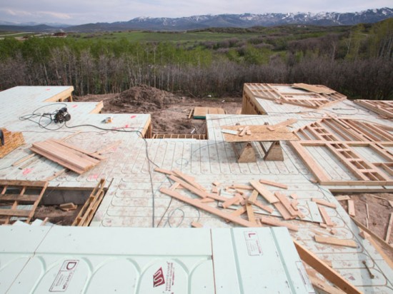 Warmboard as the Structural Flooring Substrate. (Photo courtesy Warmboard)