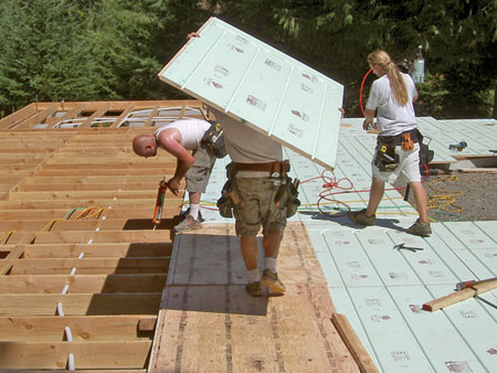 Warmboard is Installed Like Any Other Piece of Plywood. (Photo courtesy Warmboard)