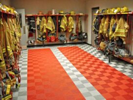 Rubber Tires Find New Life as Modular Flooring Tiles