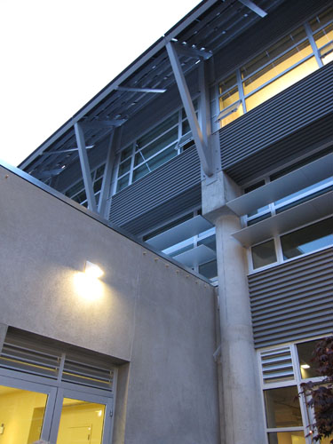 Exterior elevation of the David Brower Center. Berkeley, California. (Photo by Mignon O'Young)