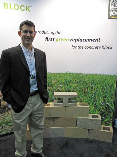 Integrity Block co-founder Randy Schmitz at the 2009 Green California Summit and Exposition. Sacramento, California. (Photo by Mignon O'Young)