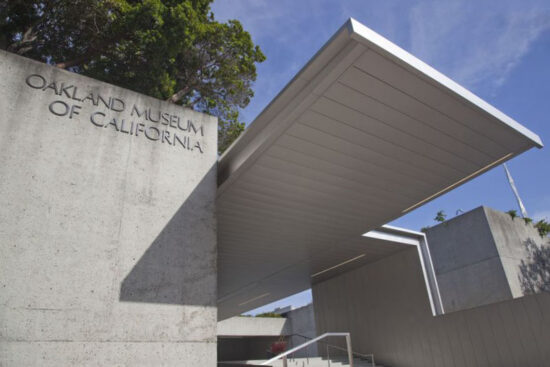 Oakland Museum of California entry canopy. Oakland, California. (Photo by Oliver Shay)