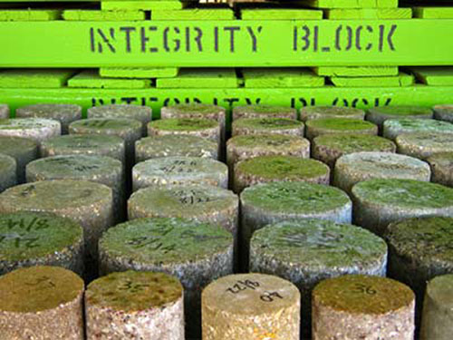 Integrity Block composite soil samples. (Photo courtesy Integrity Block)