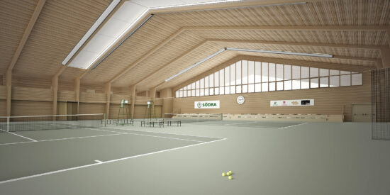 Vaxj&ouml; Tennis Hall Concept Wins World Architecture Community Award